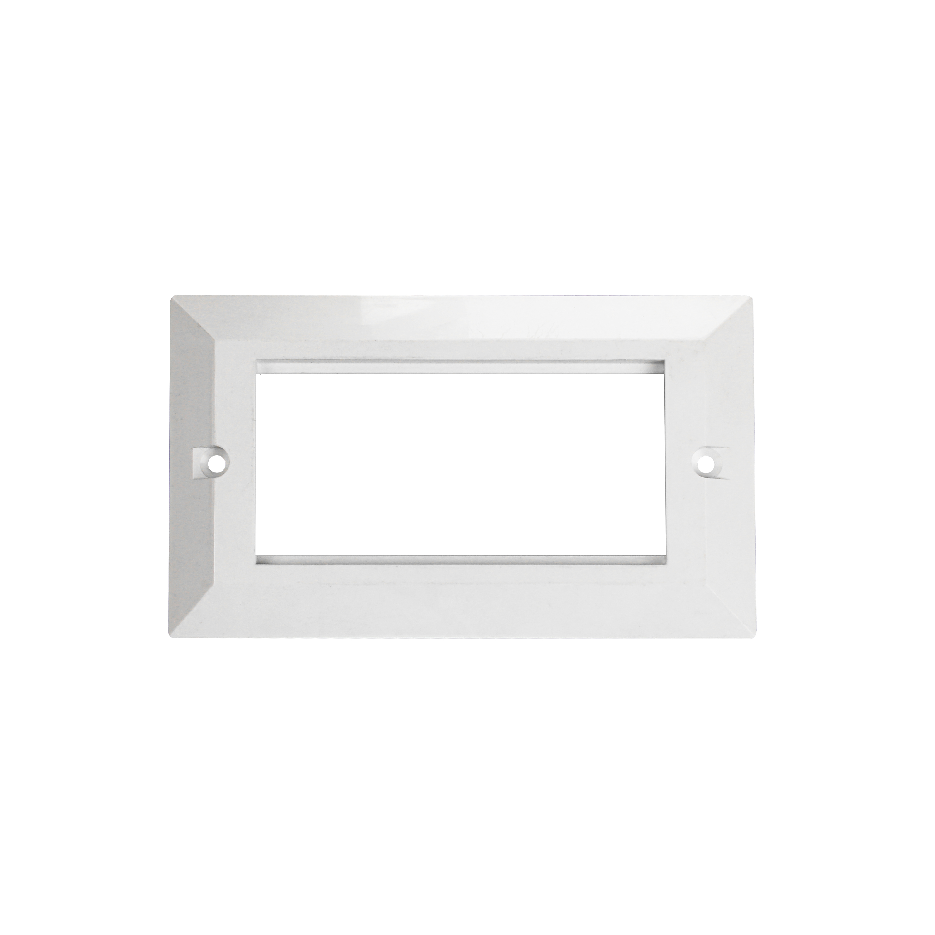 86*86mm 4 Ports UK Faceplate Bevelled ABS UL94V-0